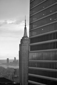 Low angle view of buildings in city