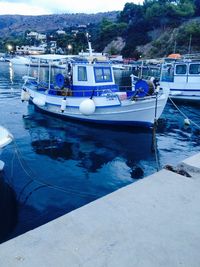 Boats in harbor