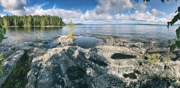 Scenic view of sea against sky