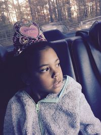 Close-up portrait of smiling woman