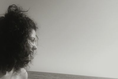 Woman looking at camera