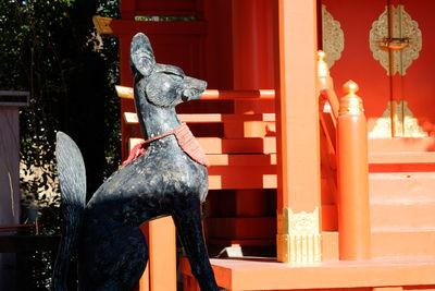 Fox sculpture at kanda shrine
