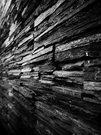 Close-up of wooden plank