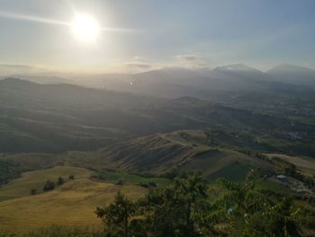 Scenic view of landscape against sky