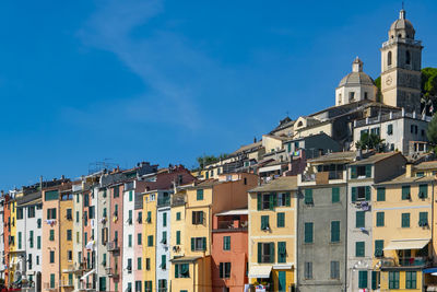 Facades on the seaside of porto venere