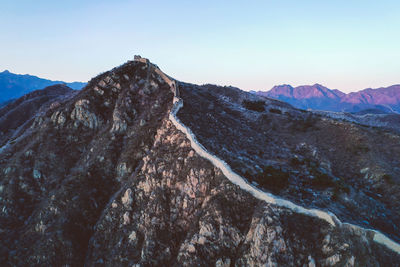 View of mountain range