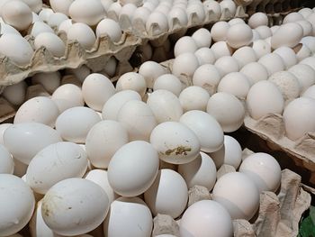 Full frame shot of eggs