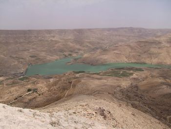 Scenic view of desert against sky