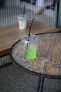 Close-up of drink on table