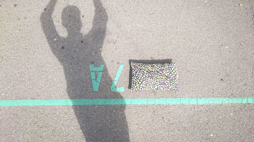 View of graffiti on wall