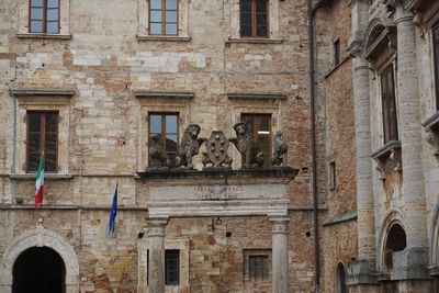 Low angle view of old building