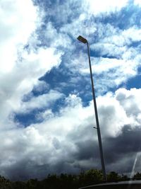 Low angle view of cloudy sky