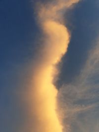 Low angle view of dramatic sky during sunset