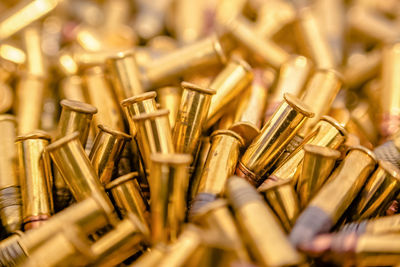 Full frame shot of bullets