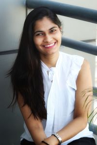 Portrait of a smiling young woman