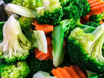 Close-up of chopped vegetables