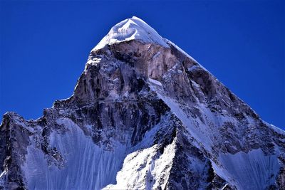 Mount shivling, closeup. tapovan, uttarakhand,  india