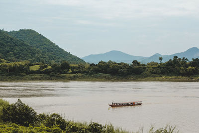 Scenic view of river against sky