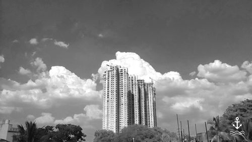 Low angle view of buildings against sky