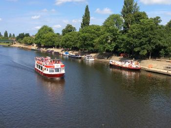 Boats in river