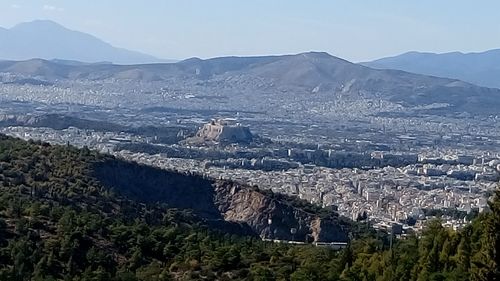 Aerial view of town