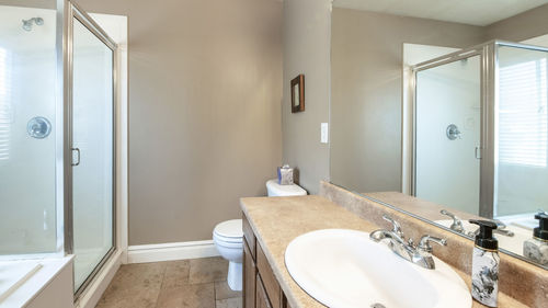 Interior of bathroom