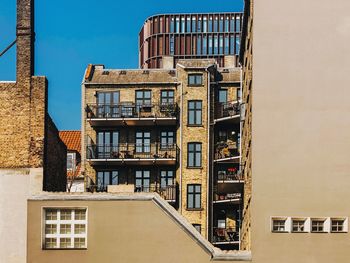 Low angle view of building against sky