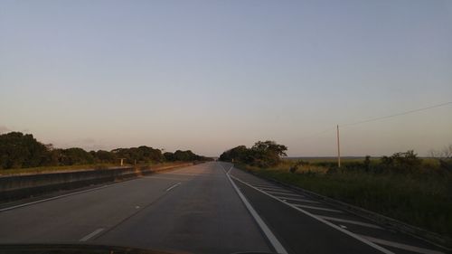 Road passing through country road