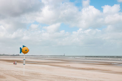 View of empty beach against sky