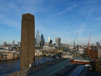 London view from tate modern near river thames