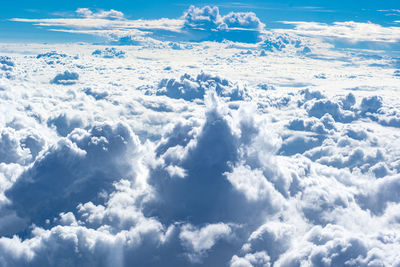 Aerial view of cloudscape