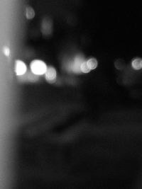 Defocused image of illuminated lights