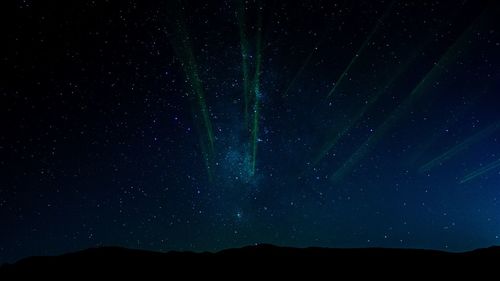 Low angle view of starry sky