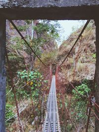 View of footbridge