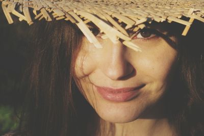 Close-up of young woman