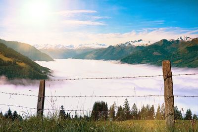 Scenic view of landscape against sky