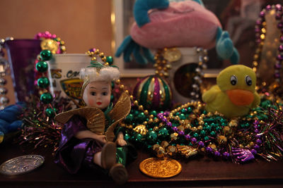 Close-up of figurine