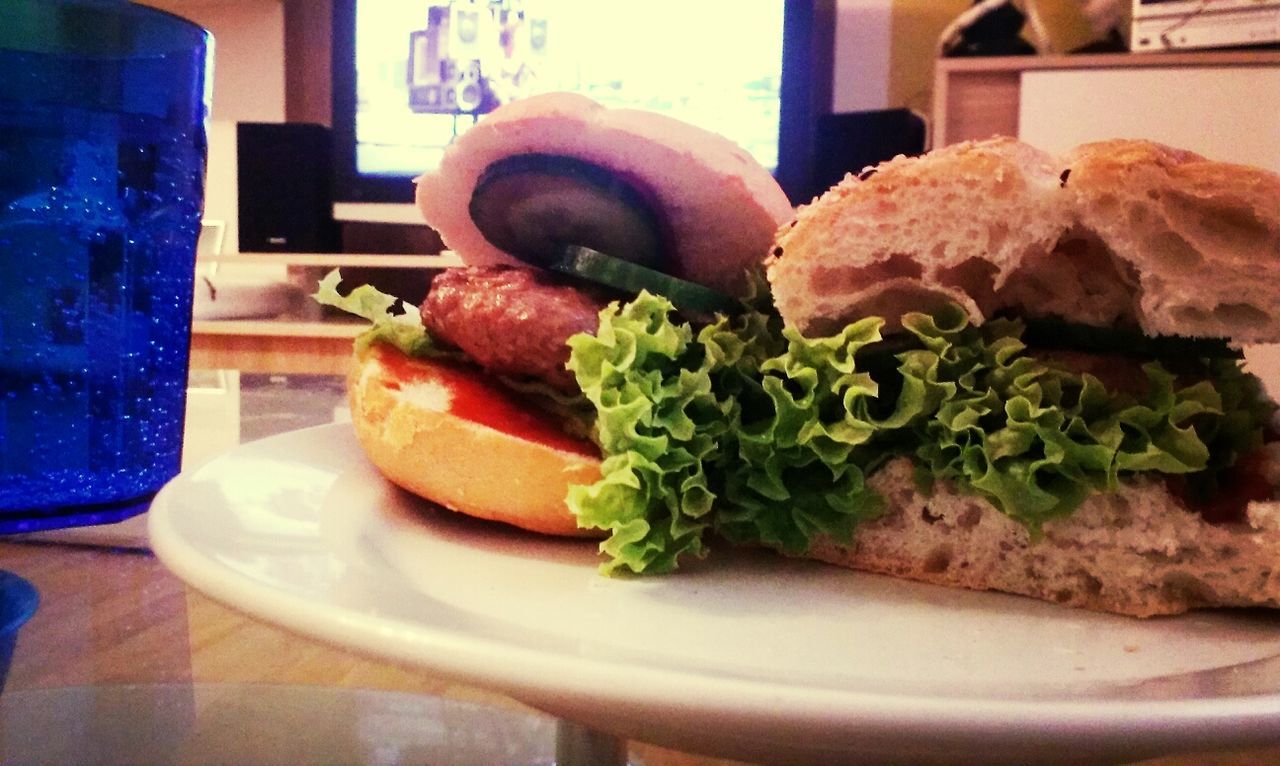 food and drink, food, indoors, freshness, ready-to-eat, close-up, plate, healthy eating, still life, table, indulgence, bread, meal, serving size, vegetable, focus on foreground, sandwich, salad, slice