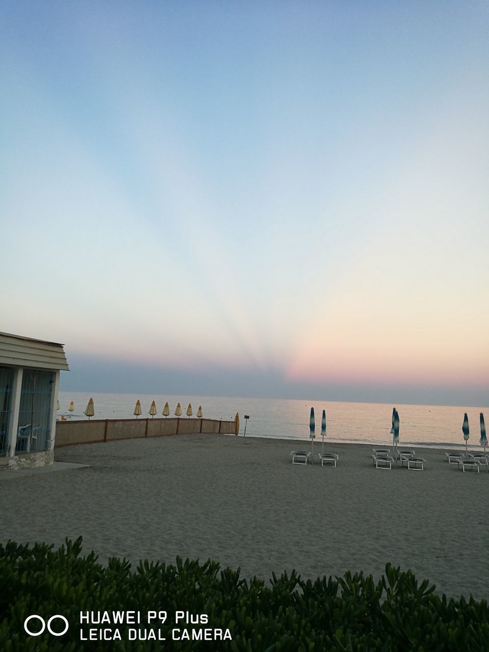 VIEW OF SEA AT SUNSET