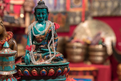 Close-up of buddha statue