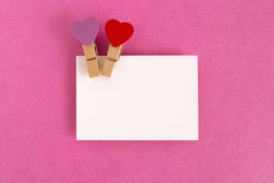 Heart shape on paper
