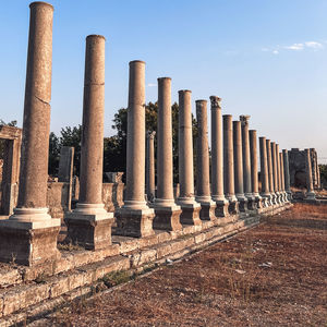 Low angle view of historic building