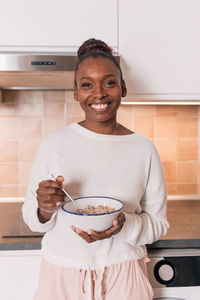 Portrait of a smiling young woman