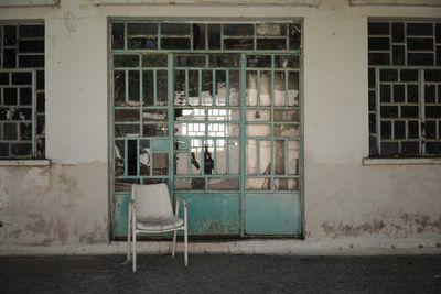 Interior of abandoned building