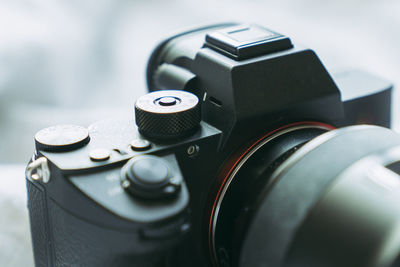 Close-up of camera