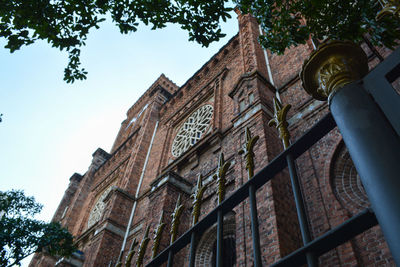 Low angle view of building against sky