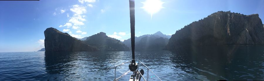 Panoramic view of sea against sky