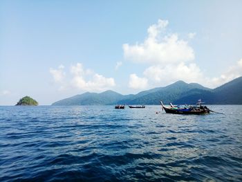 Scenic view of sea against sky