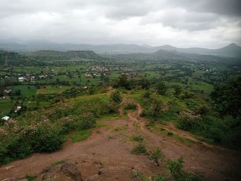 Scenic view of landscape against sky