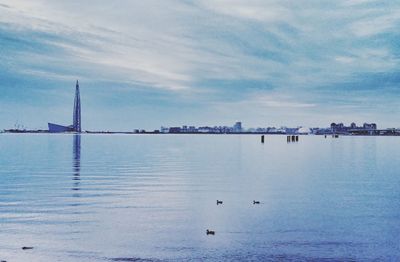 Scenic view of sea against sky